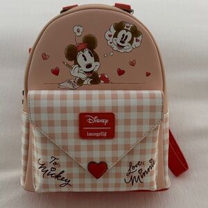 Disney Loungefly Minnie Mickey Love Letter Backpack - NWOT